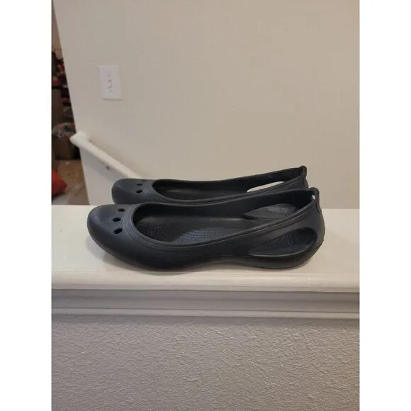 Crocs Kadee Ballerina Flats Black Size 10 Women - Picture 2 of 8
